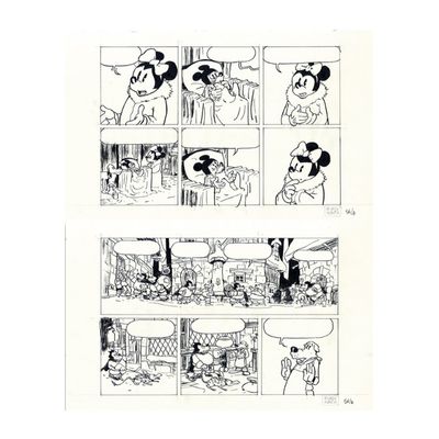 Mickey et les mille Pat par Thierry Martin, original paper n°56